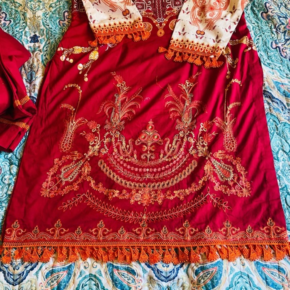 Pakistani 3 picec ladies full embroidery dress - Picture 3 of 7